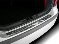 Nissan Tiida (07-) 5 дверн. накладка на задний бампер с силиконовыми вставками, к-кт 1шт.